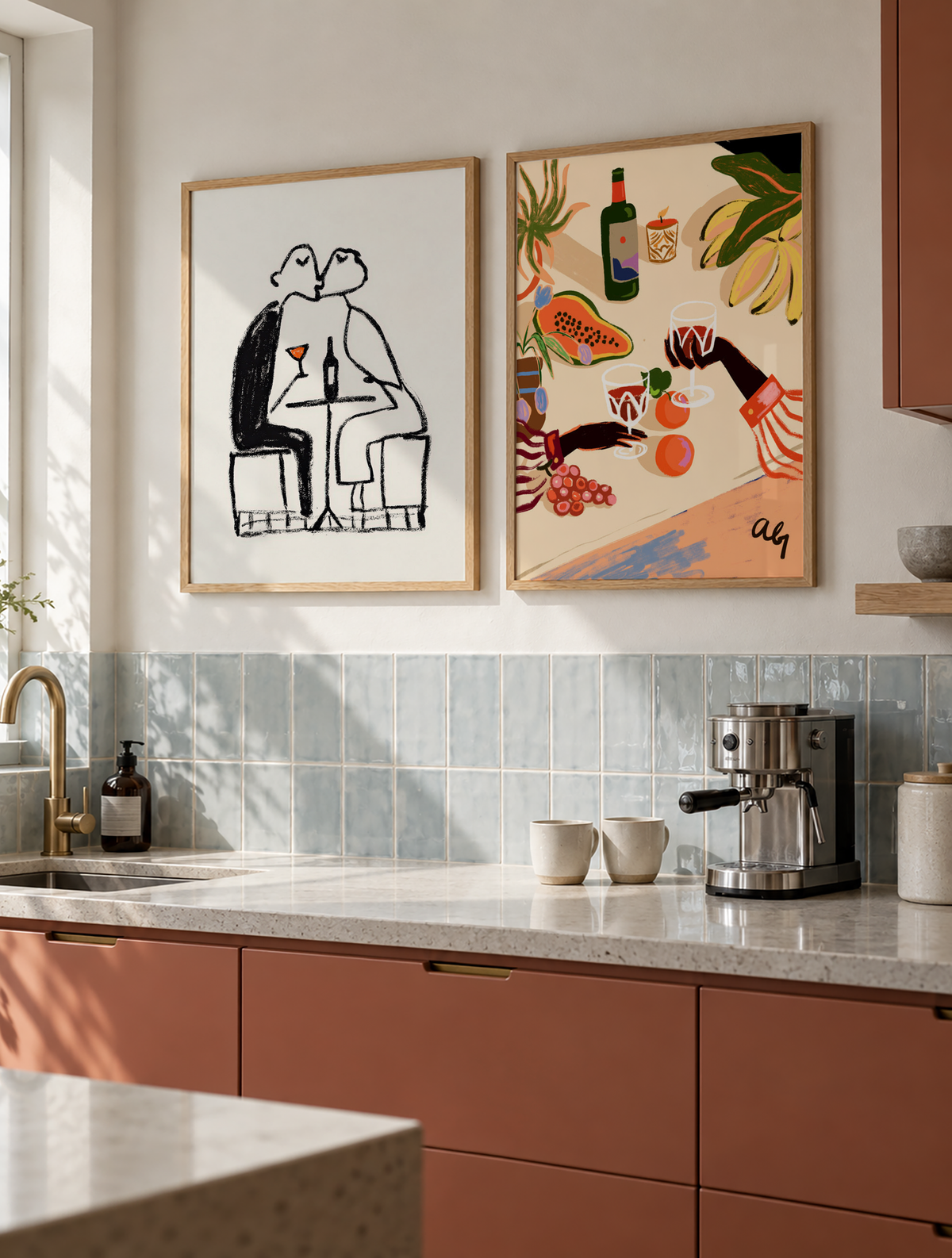 Wanddecoratie voor de keuken