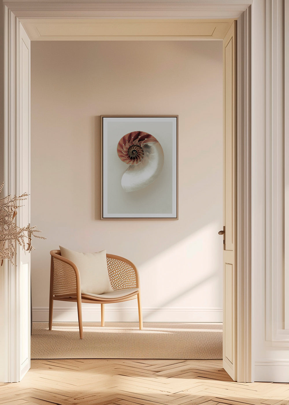 Fotografie van nautilus-spiraal
