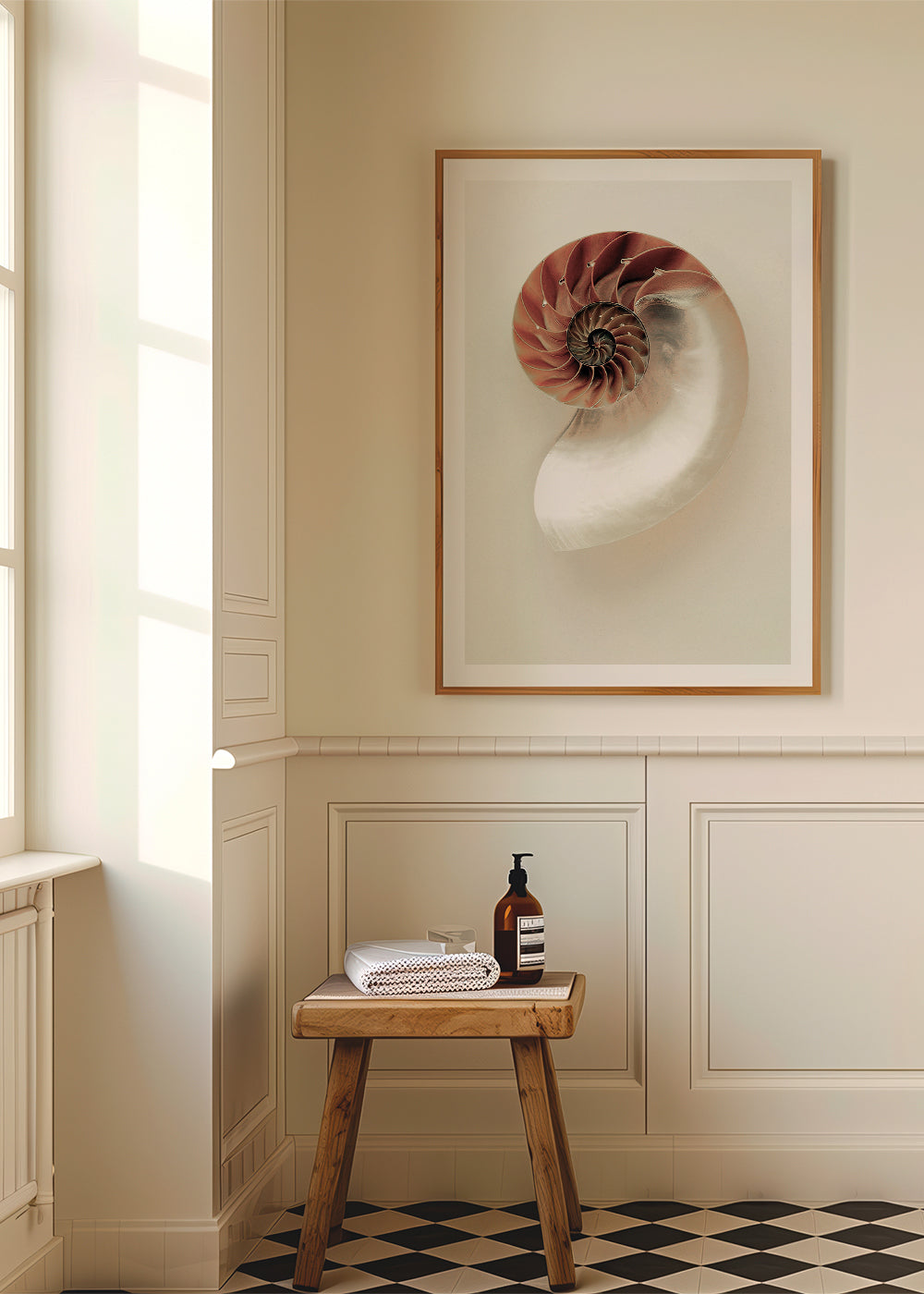 Fotografie van nautilus-spiraal