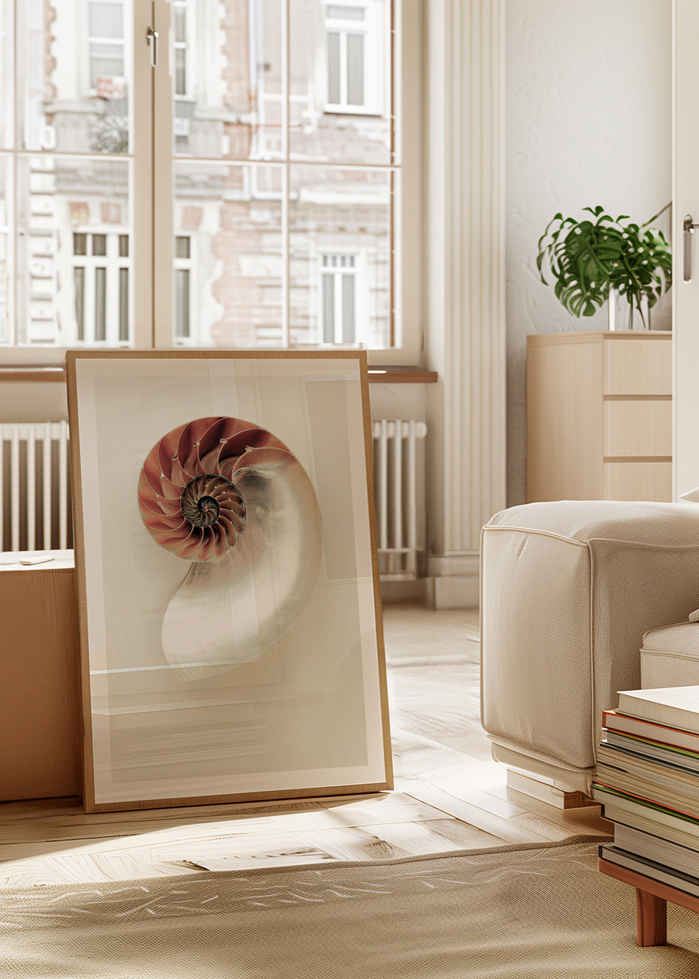 Fotografie van nautilus-spiraal
