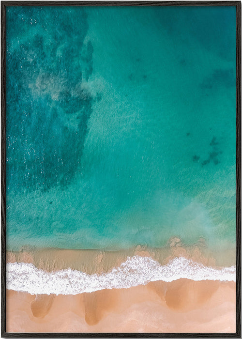 Landschap kunst: luchtfoto van het strand