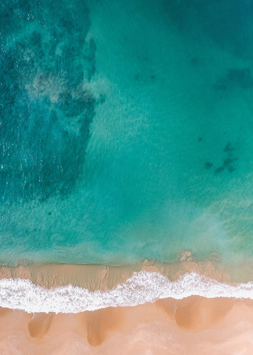 Landschap kunst: luchtfoto van het strand