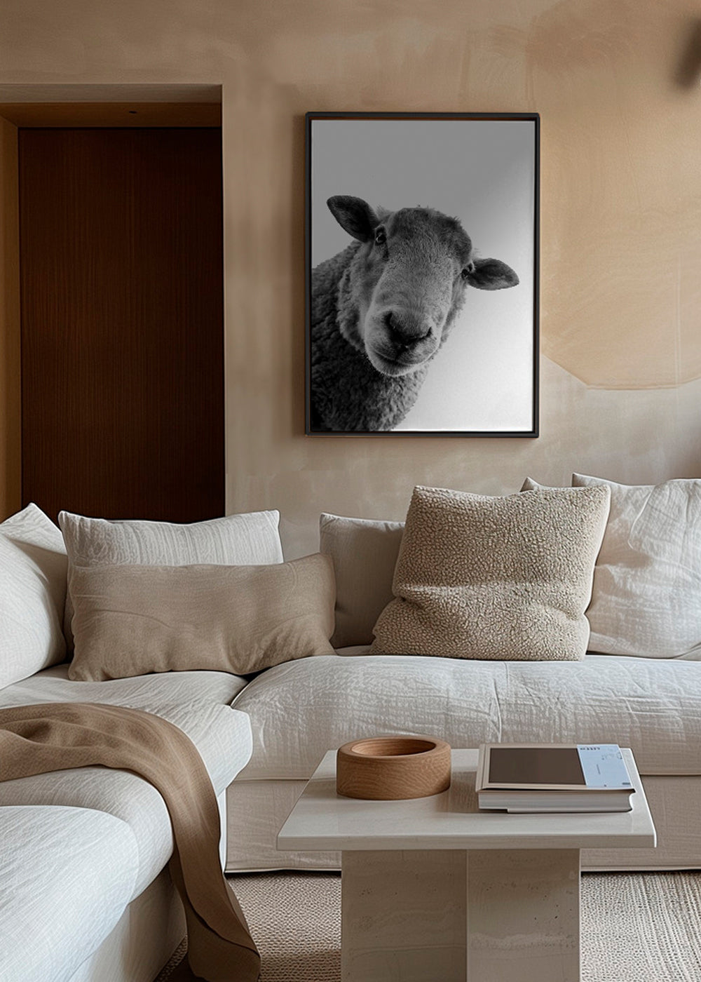 Curious sheep