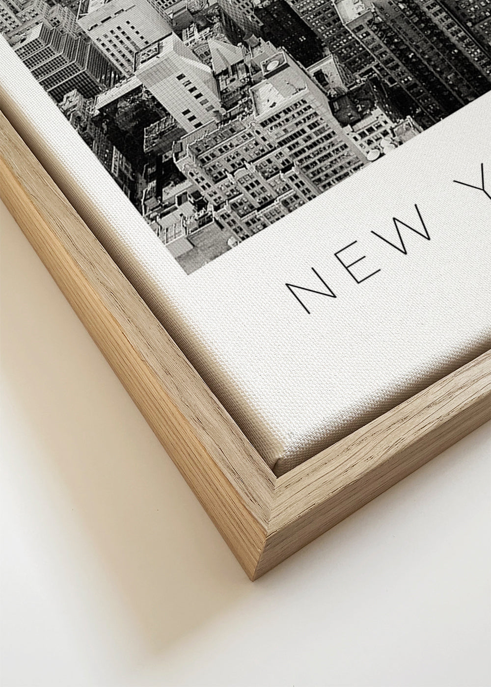 Stadsposter: New York skyline in zwart-wit