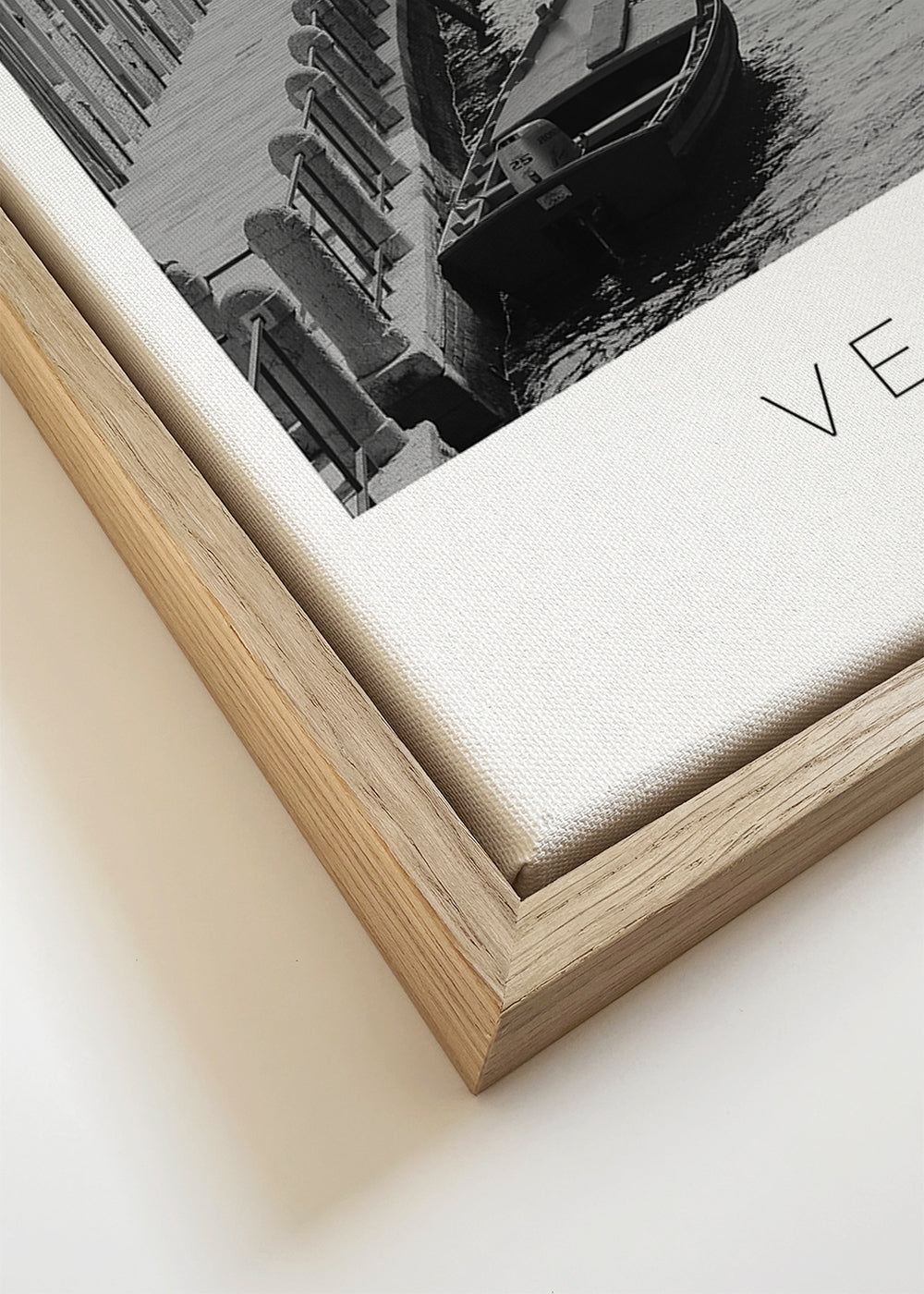 Reisposter — Venetië kanaal monochroom