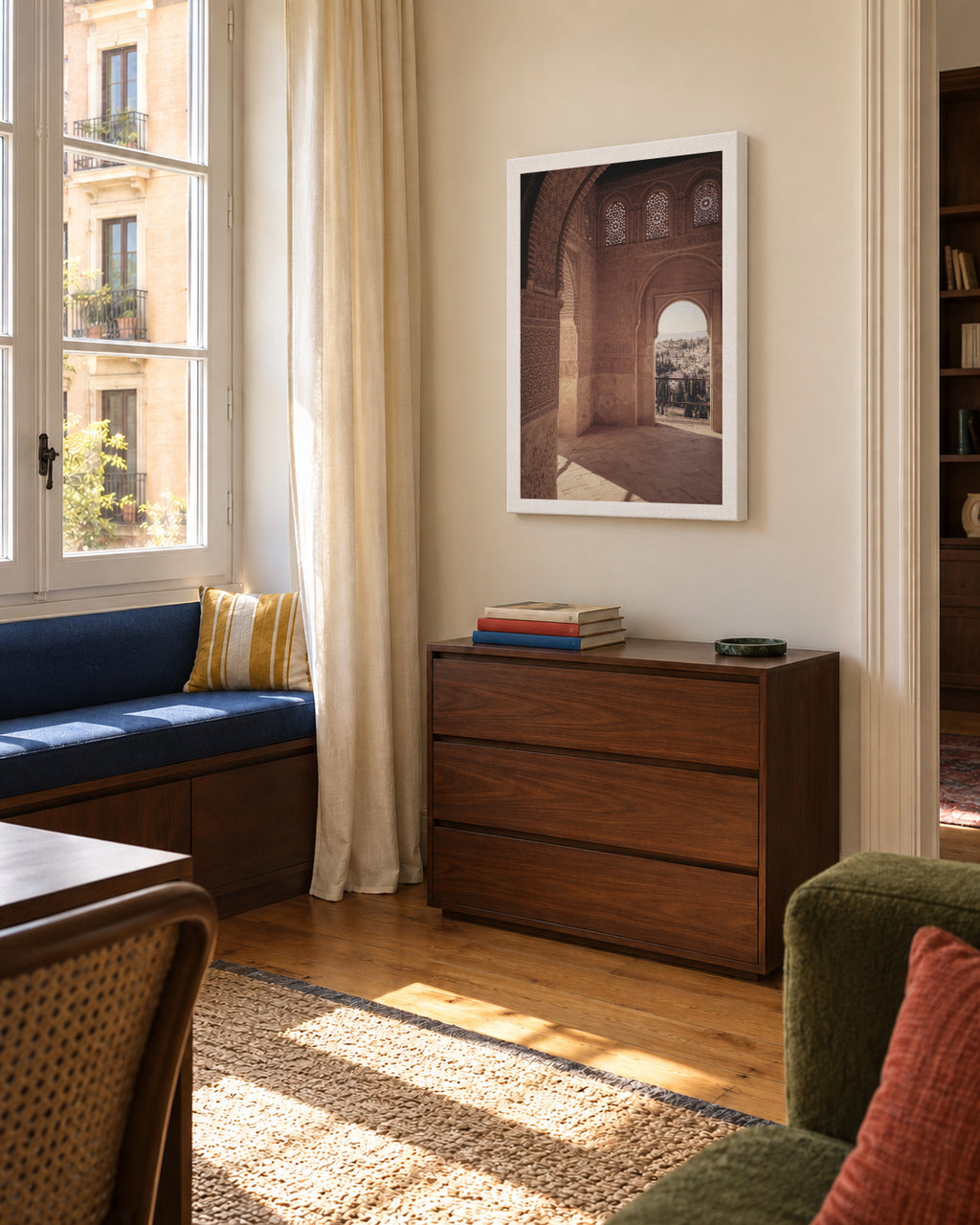 Alhambra - Unframed canvas in an interior