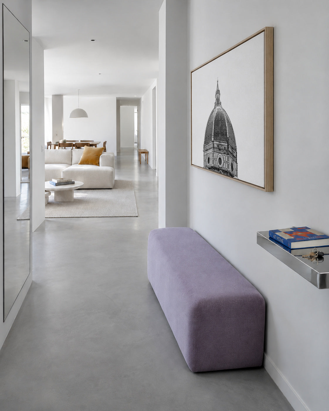 Santa Maria del Fiore - Framed canvas in an interior