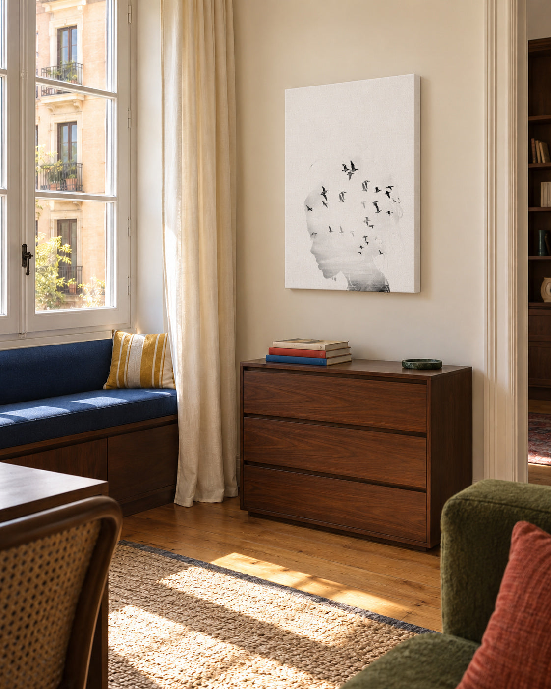 Dreamer - Unframed canvas in an interior