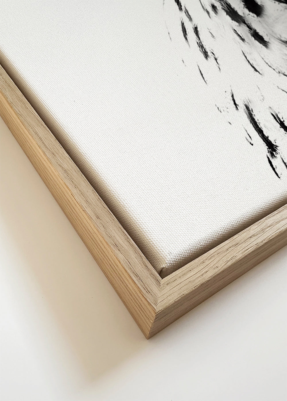 Print witte uil in profiel