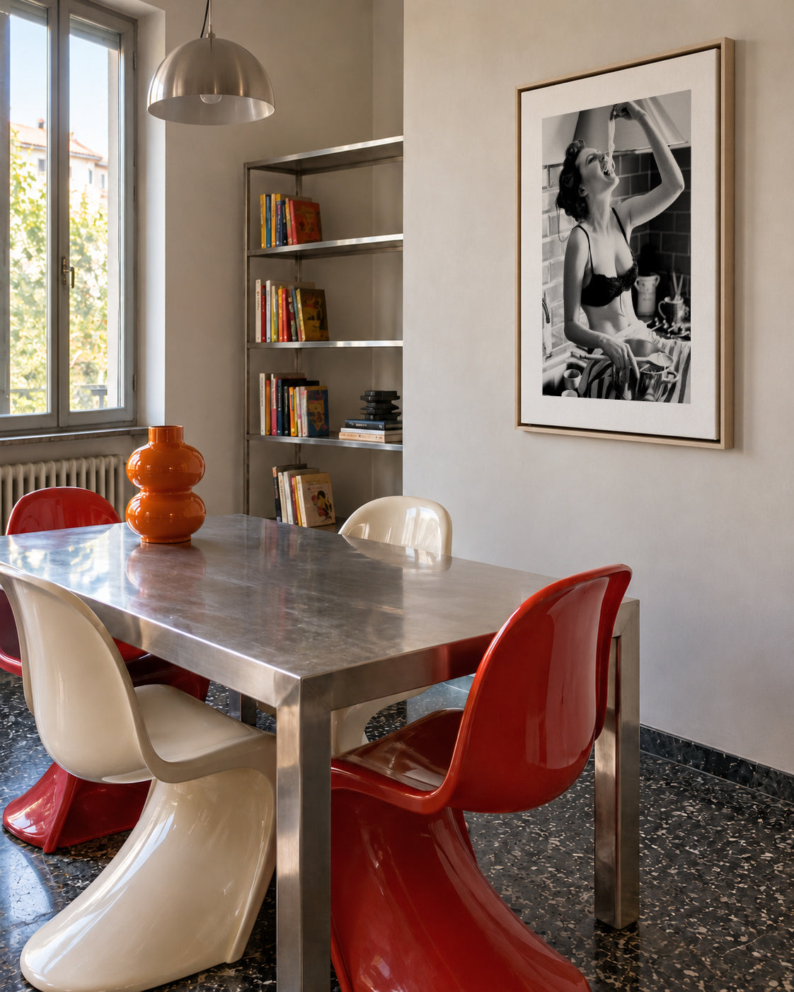 Pasta lover - Framed canvas in an interior