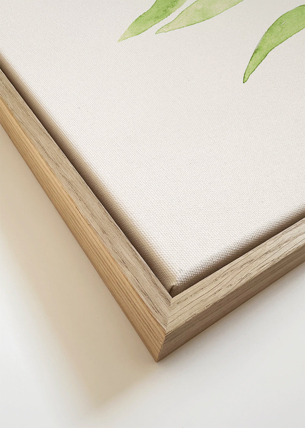 Botanische print: minimalistische groene tak