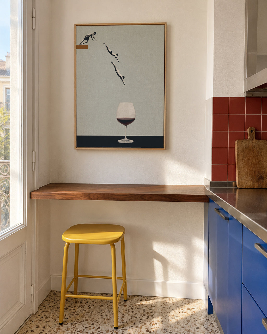 Your best friends forget you get old - Framed canvas in an interior