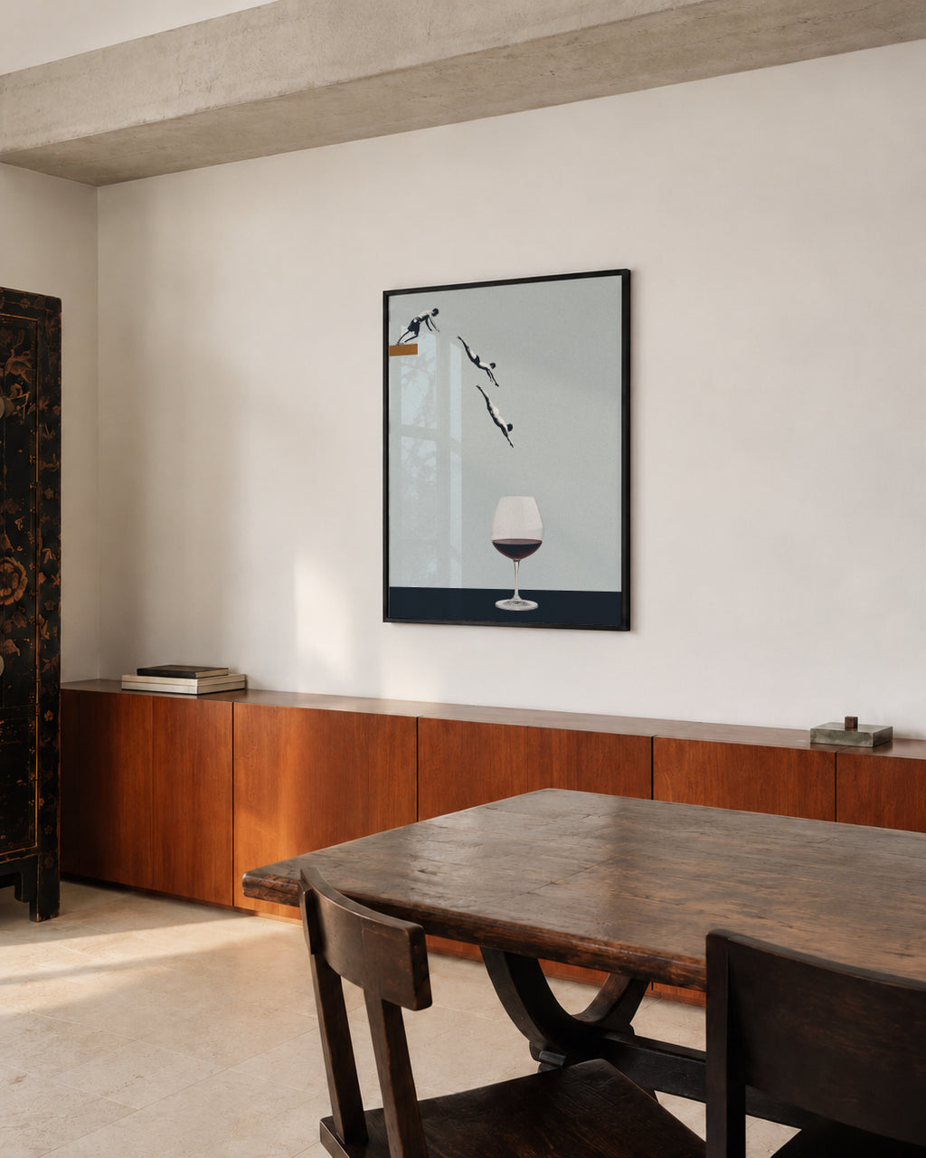 Your best friends forget you get old - Framed poster in an interior
