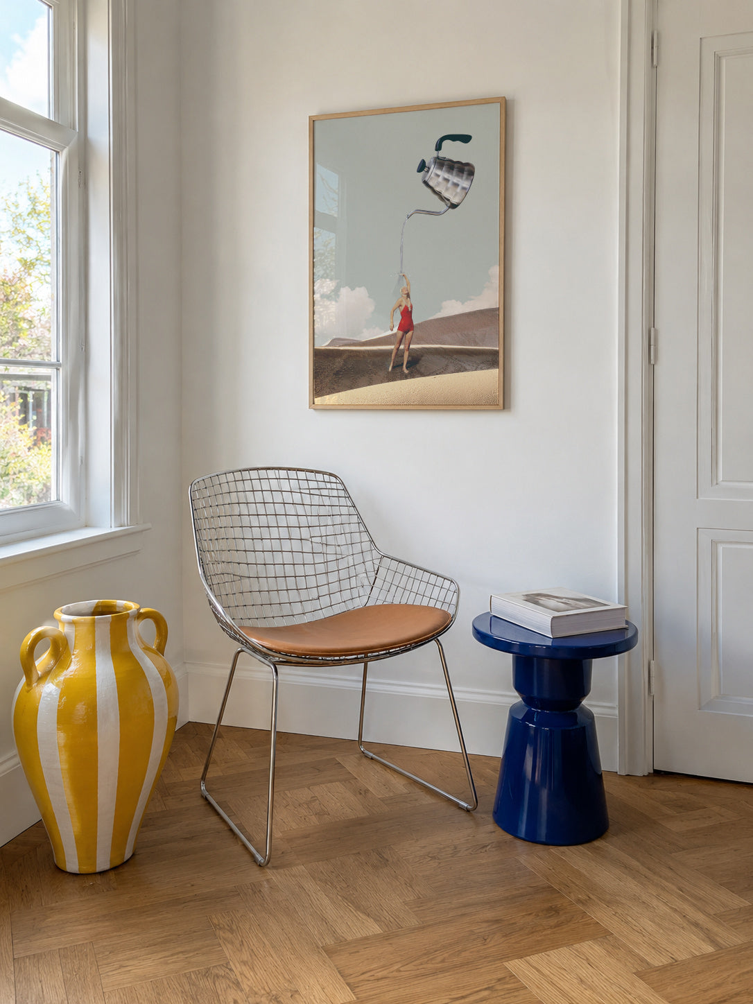 Stay hydrated - Framed poster in an interior