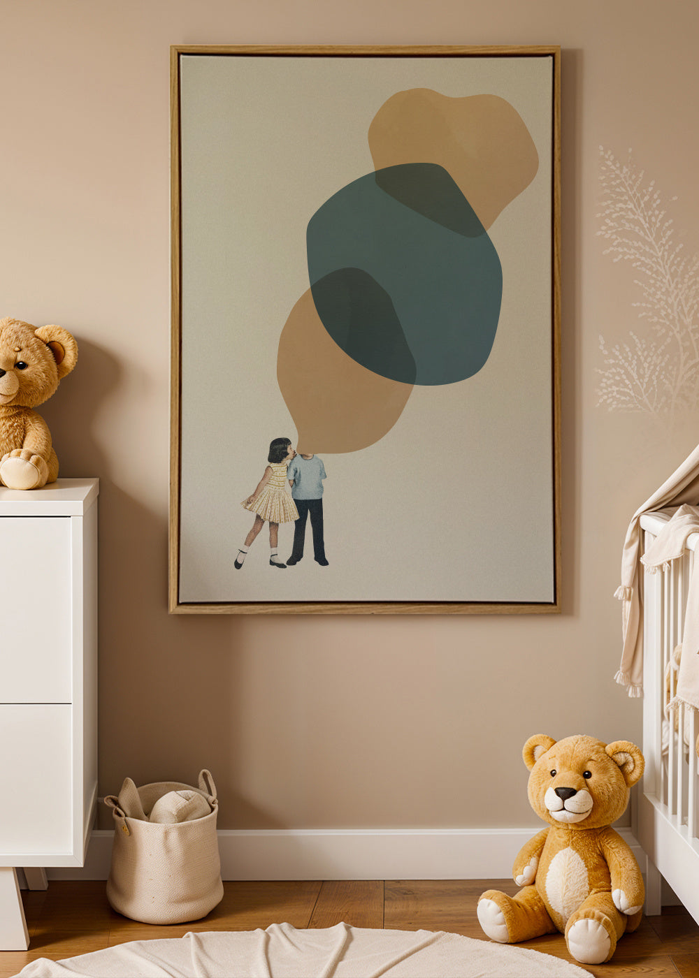 A thousand stories to tell - Framed canvas in an interior