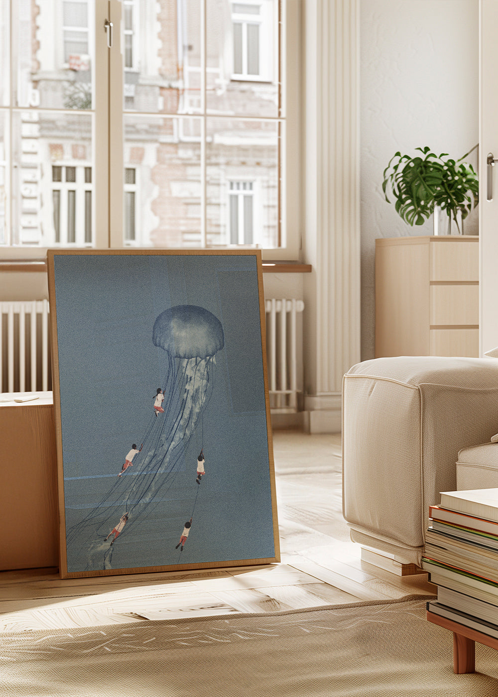 Kinderposter kwal met kinderen