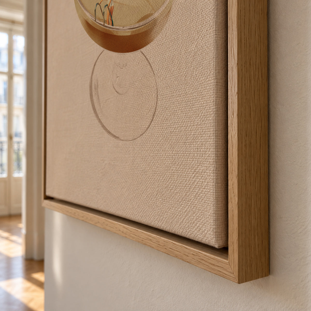 Holiday in a glass 4 - Framed canvas detail