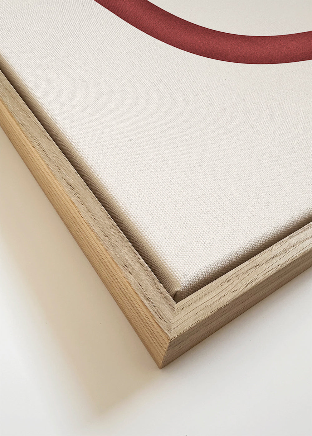 Minimalistische rode cirkel illustratie