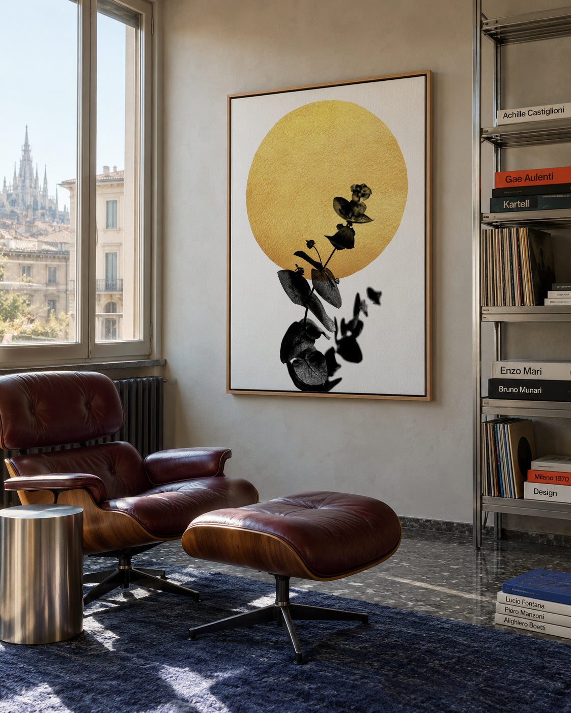 La vie en rose - Framed canvas in an interior
