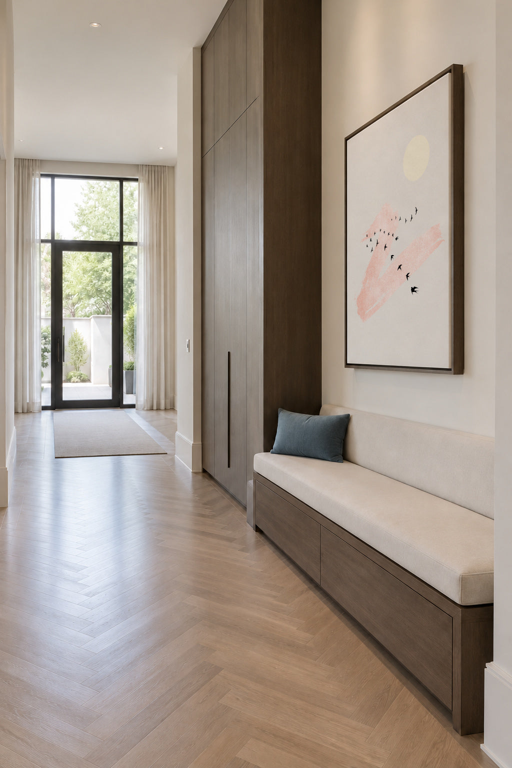 Sun and heaven - Framed canvas in an interior