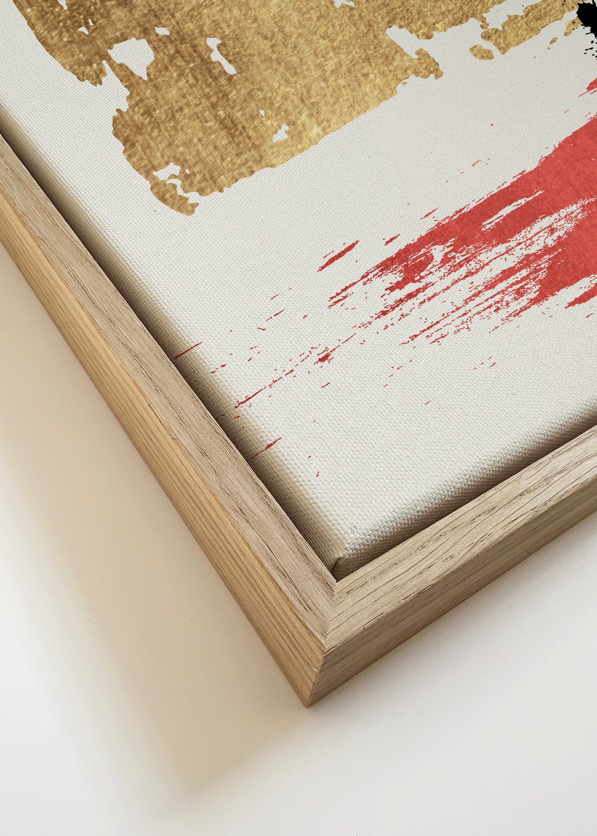 Drip drop - Framed canvas detail