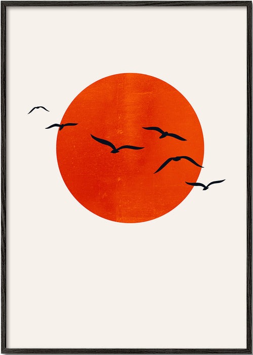 Minimalistische zonposter
