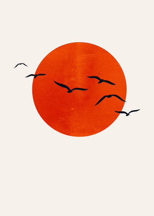 Minimalistische zonposter