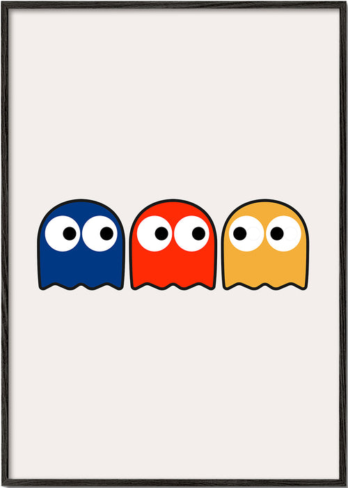 Kinderposter met RGB-geesten