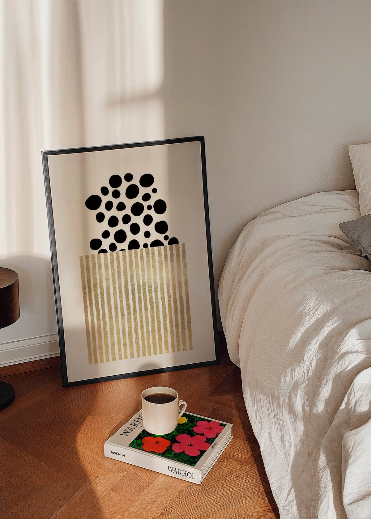 Popcorn - Framed poster in an interior