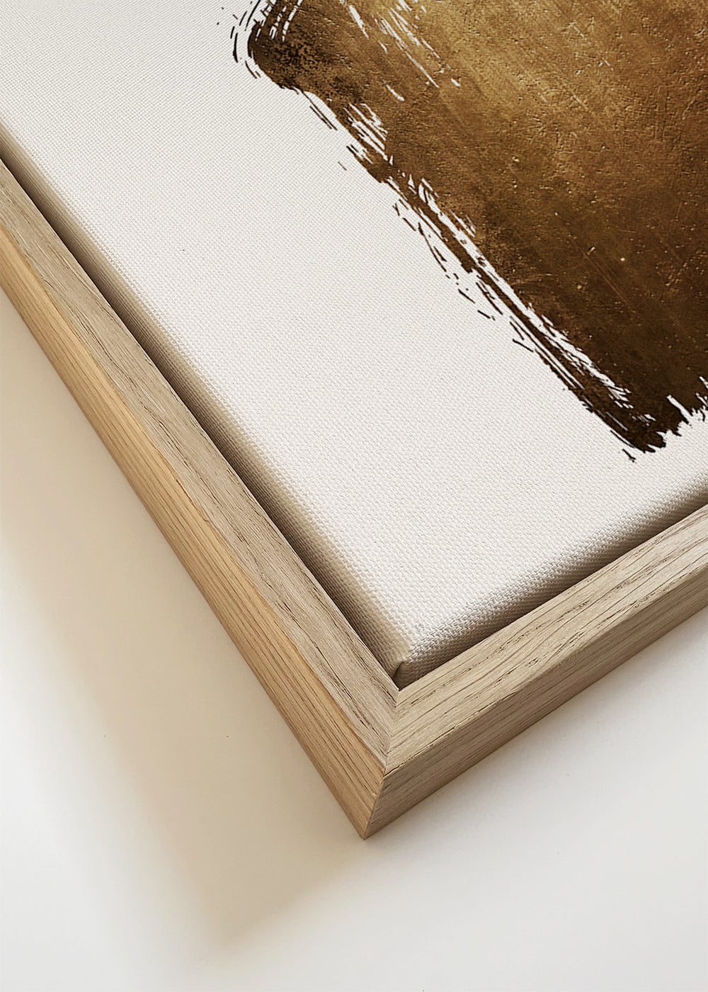 Botanische poster met zwart blad en gouden streek