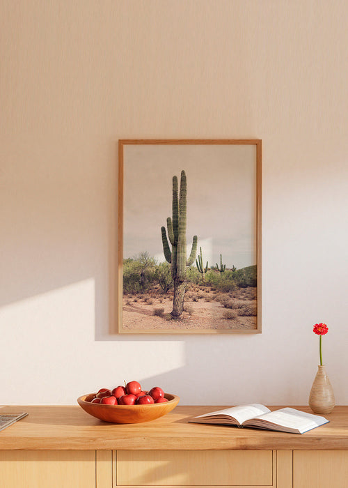 Botanische print: woestijncactus portret