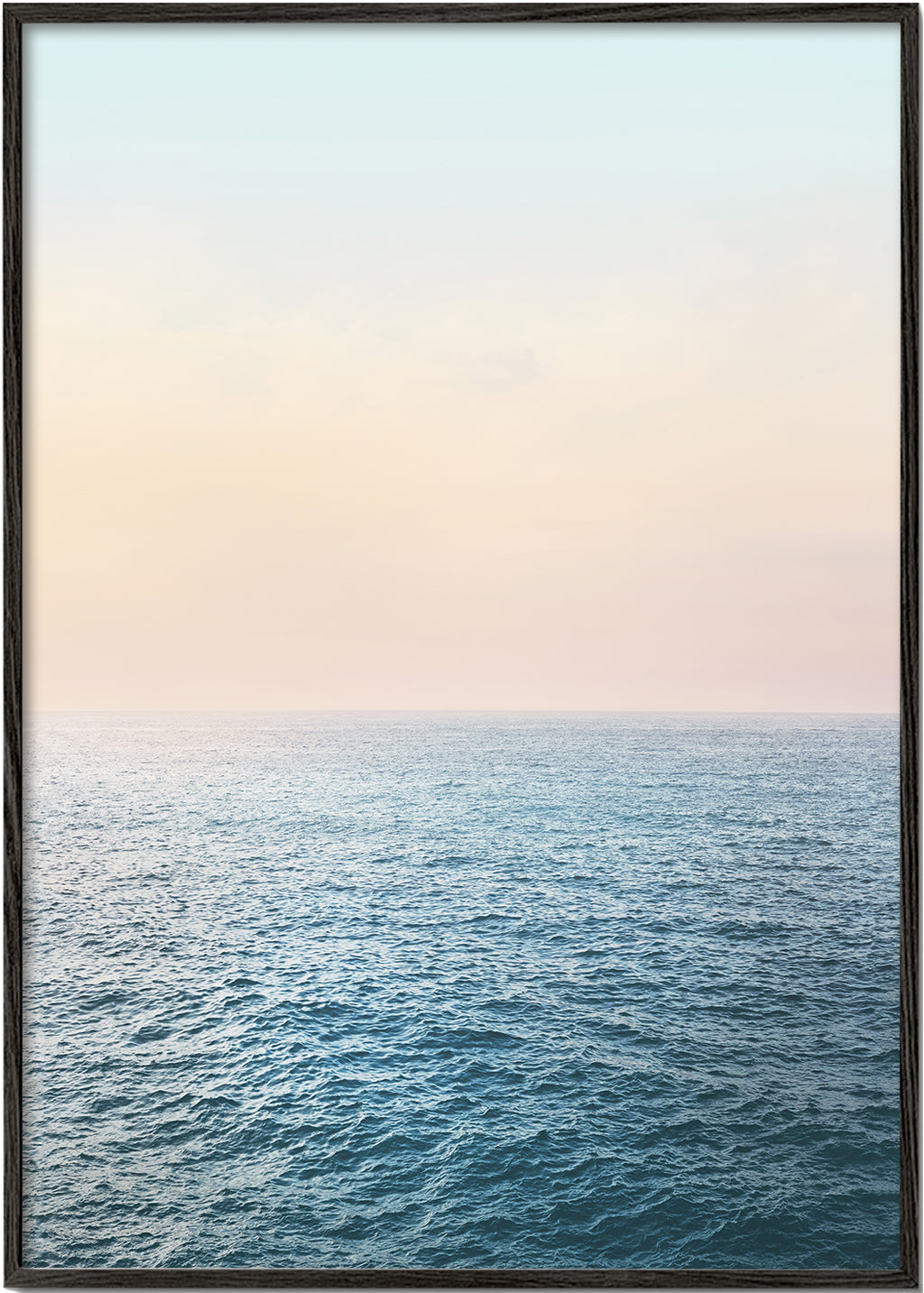 Landschap kunst: pastelkust horizon