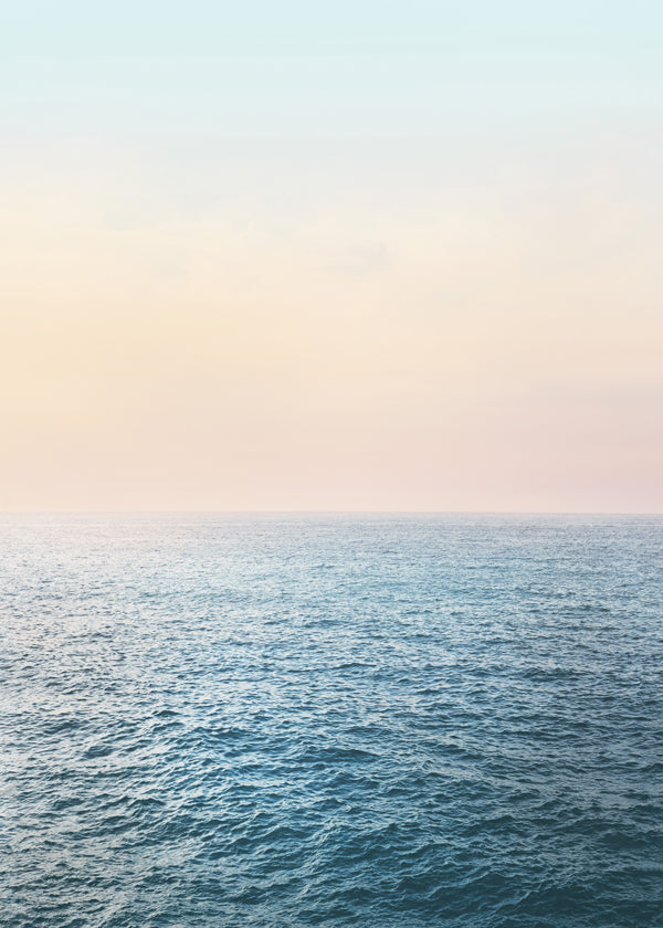 Landschap kunst: pastelkust horizon