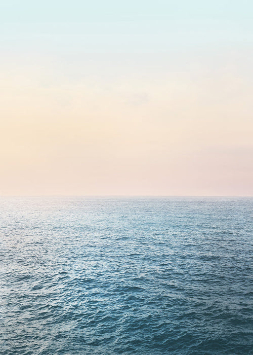 Landschap kunst: pastelkust horizon