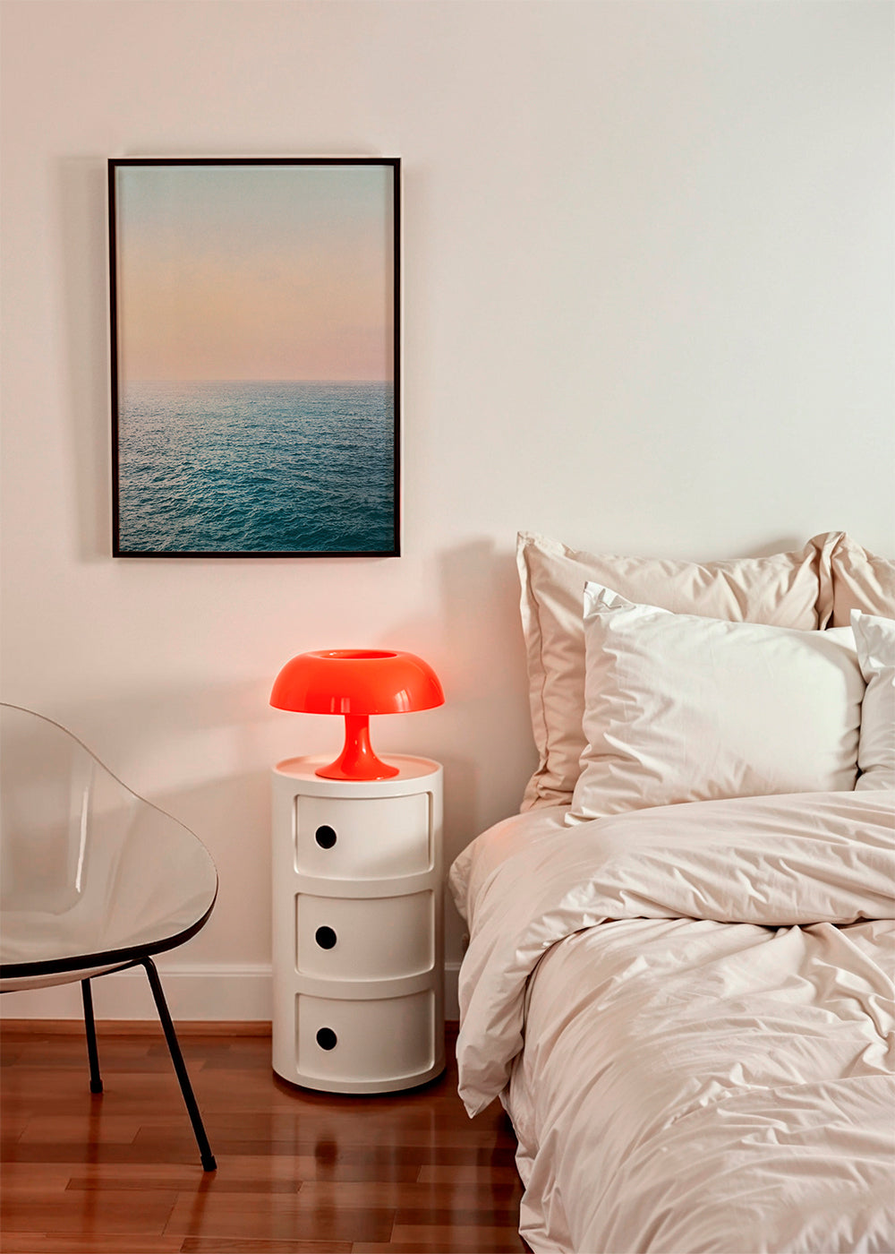 Landschap kunst: pastelkust horizon