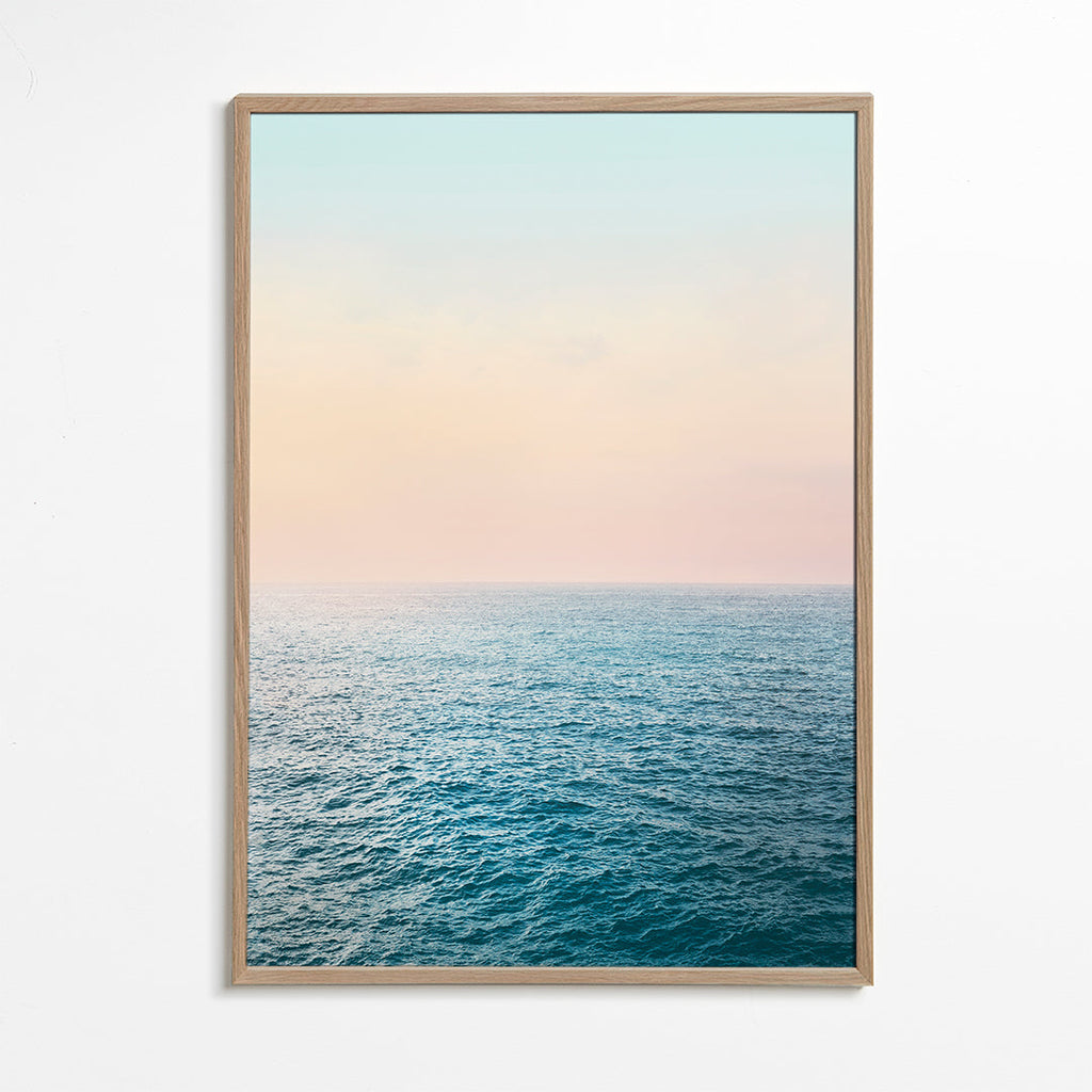 Landschap kunst: pastelkust horizon