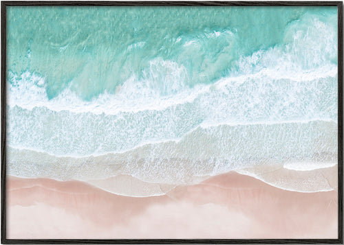 Luchtfoto strandlandschap in turkoois