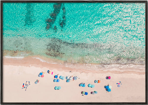 Landschap kunst: luchtfoto van het strand