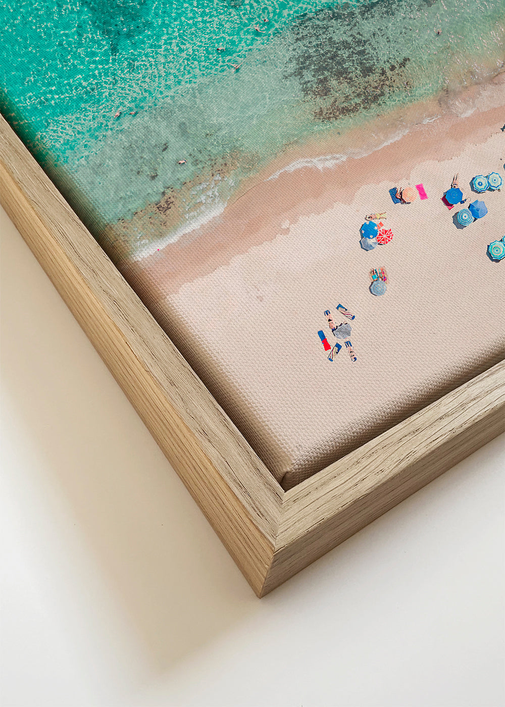 Landschap kunst: luchtfoto van het strand