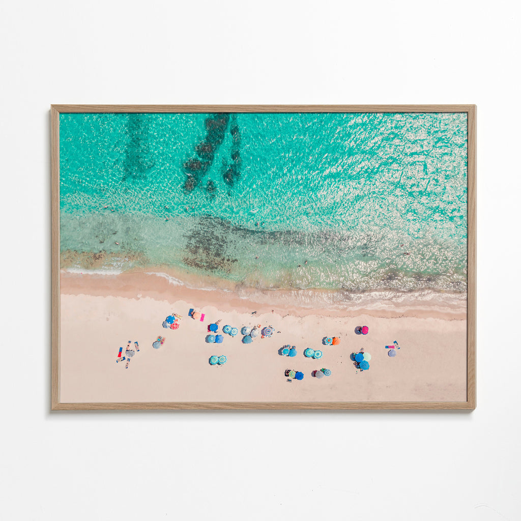 Landschap kunst: luchtfoto van het strand