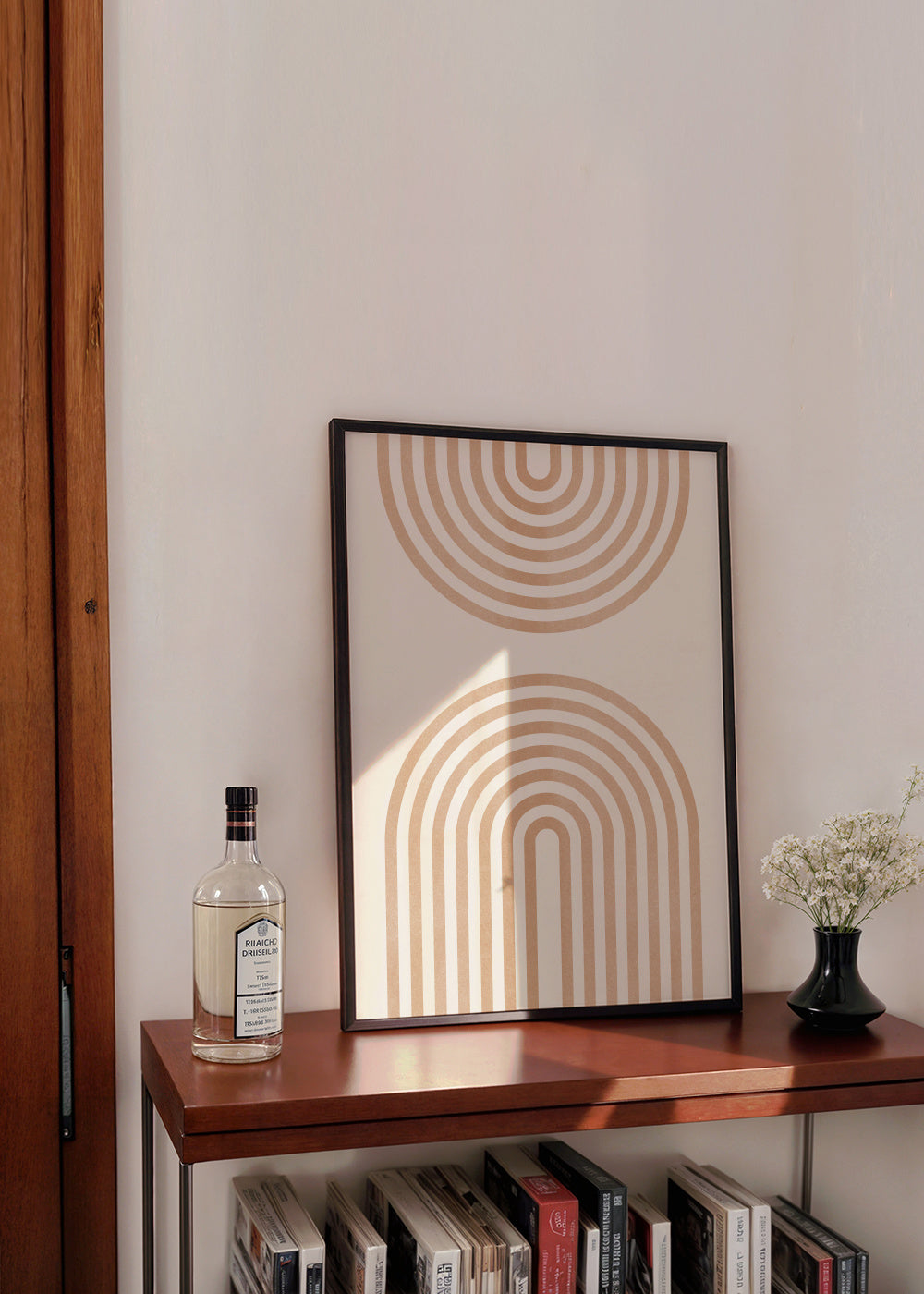 Two Peach Arches - Framed poster in an interior