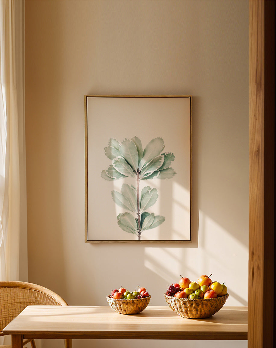 Foliage - Framed canvas in an interior