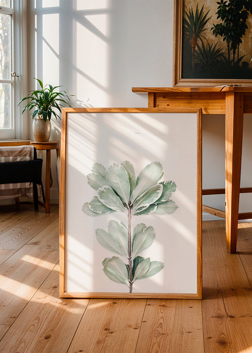 Botanische poster met geïsoleerde tak