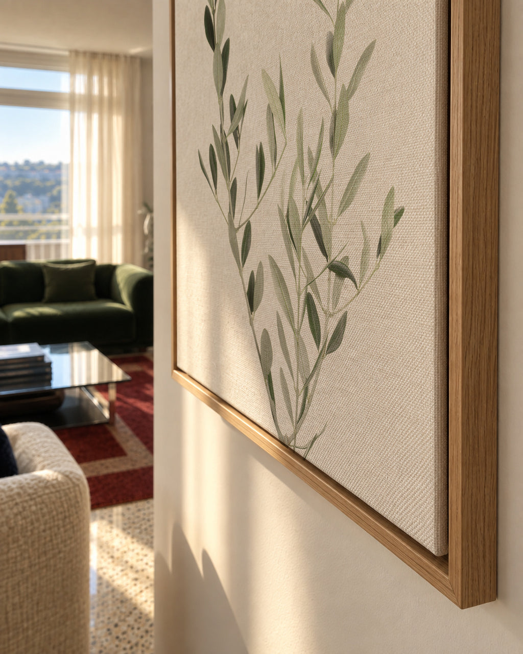Olive Branch - Framed canvas detail