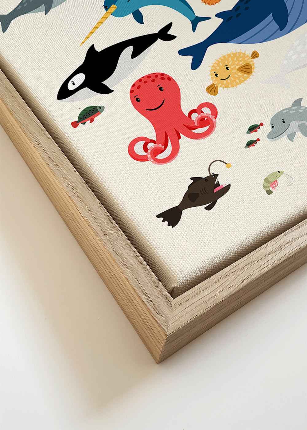 Kinderposter vrolijke zeedieren