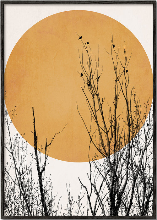 Botanische print oker zon