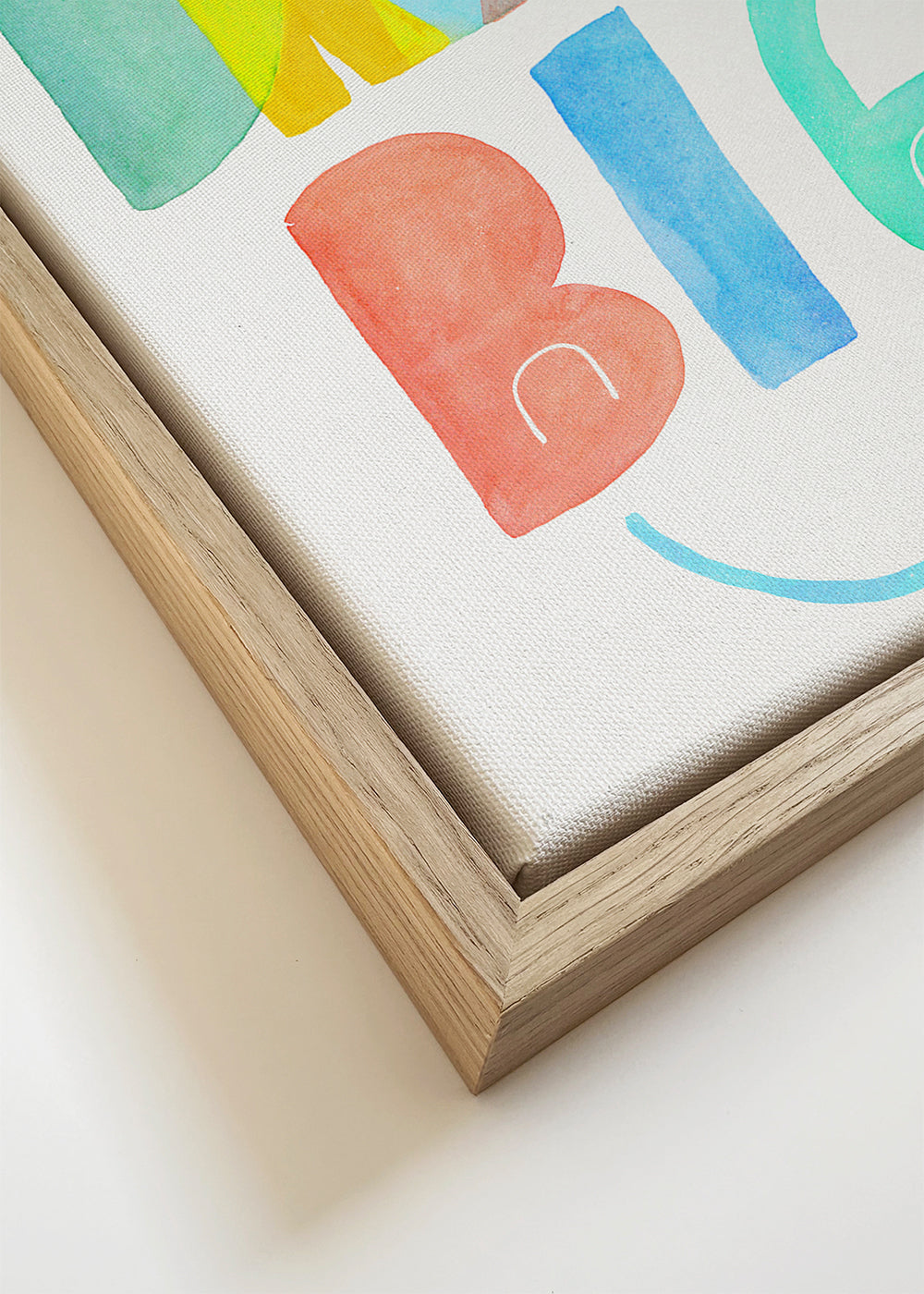 Typografische aquarel 'Dream Big' illustratie