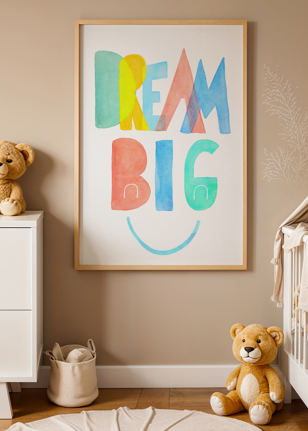 Dream Big - Framed poster in an interior