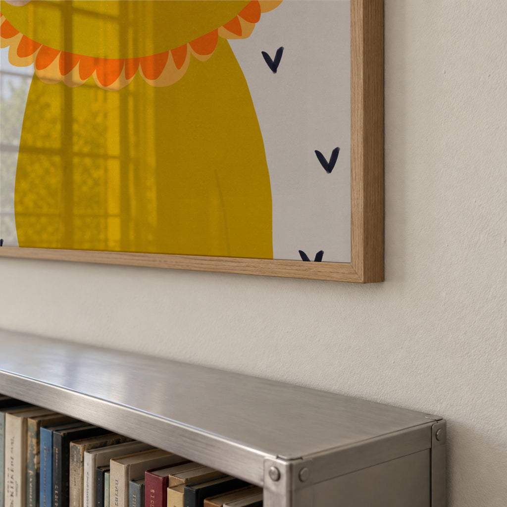 Little lion - Framed poster detail