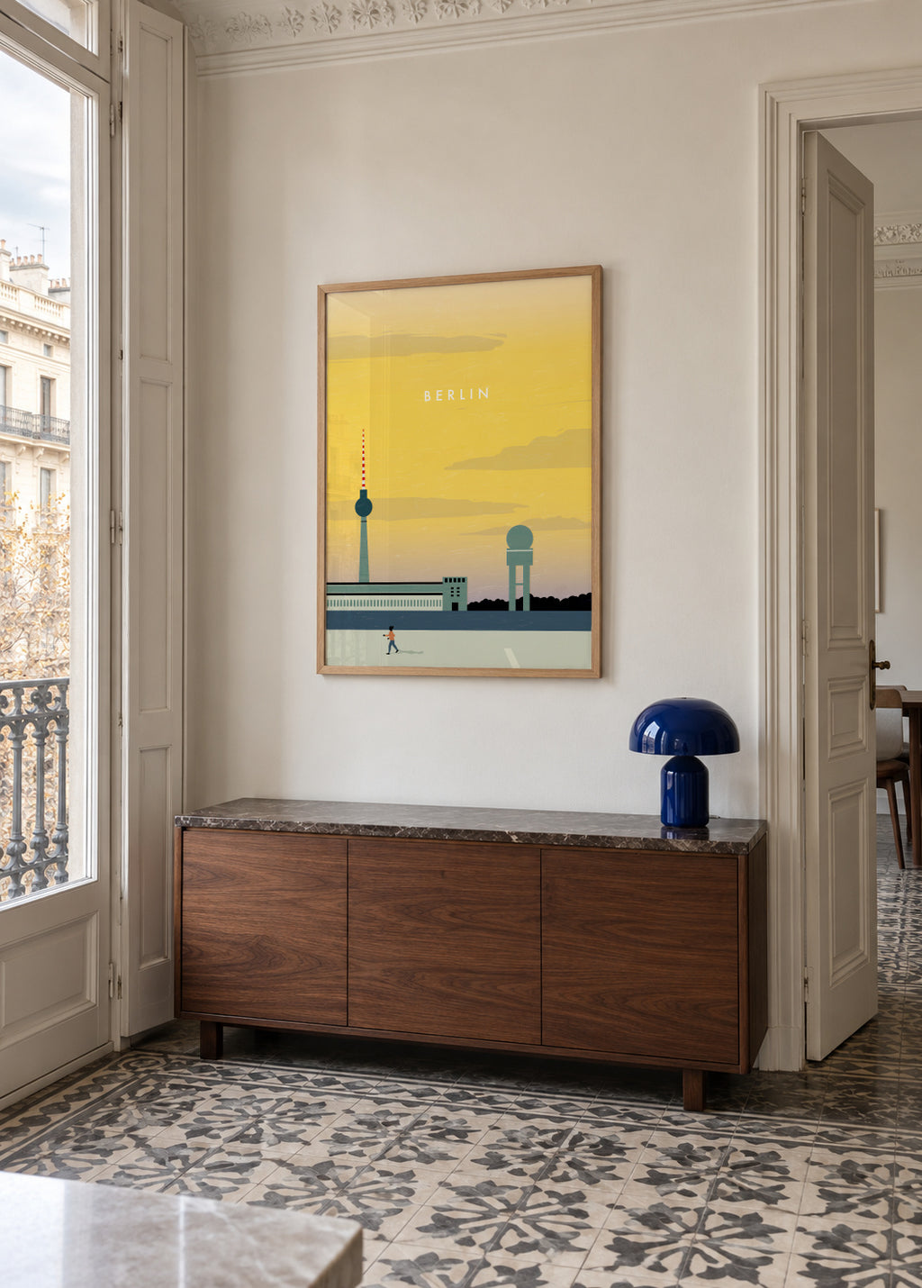 Berlin - Framed poster in an interior